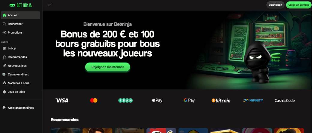 geverifieerd gratis spins bij Betninja Casino